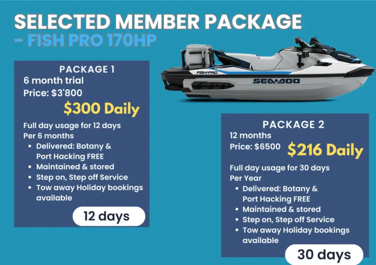 $216 daily jet ski lease